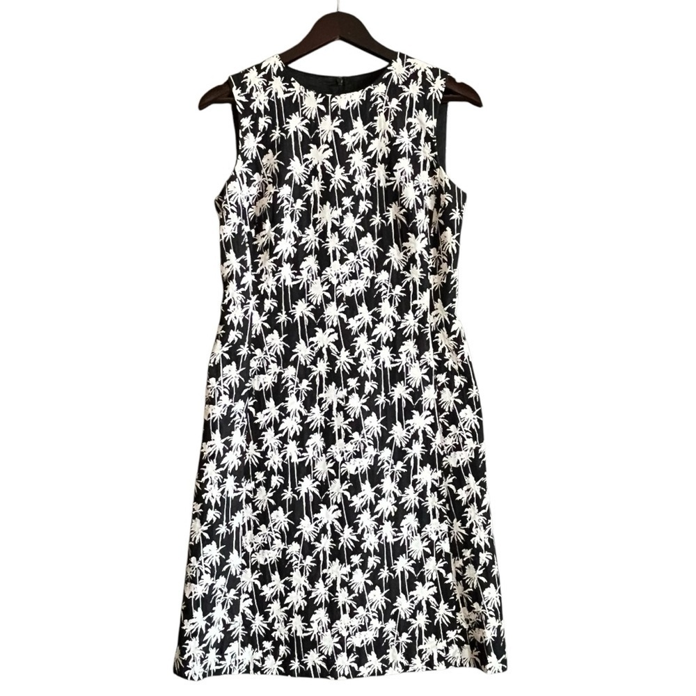 Cynthia Howie Maggie Boutique Palm Tree Print Sleeveless Sheath Dress